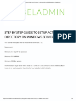 AD 2012 Server Step by Step Guide to Se..