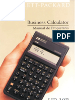 Manual Calculadora HP 10b Business Calculator