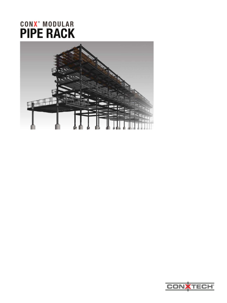 ConX Modular Pipe Rack Brochure PDF | PDF | Modularity | Pipe (Fluid ...