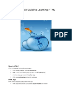 Ultimate Guild to Learning HTML