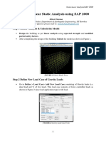 Non-Linear SAP 2000(material and geometric nonlinearity)