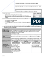 Lesson Planning Form For Accessible Instruction - Calvin College Education Program