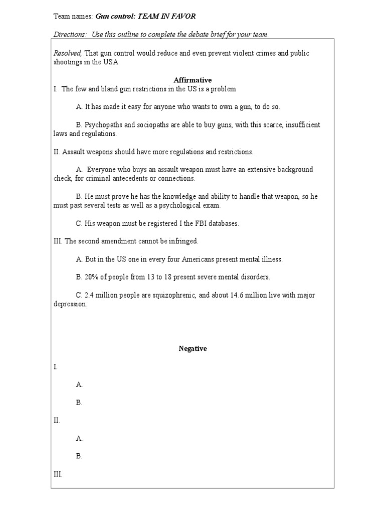 Debate Brief PDF