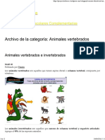 Animales Vertebrados - Proyecto Educere PDF