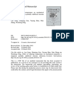 Artigo - Effect of Sintering Temperature On Mechanical Proprieties