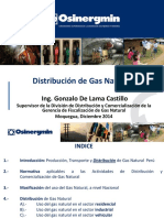 Distribución de Gas Natural Osinergmin 2014 PDF