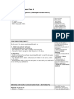 Template For Lesson Plan 4: Title of Lesson: Reading A Story (The Emperor's New Clothes)