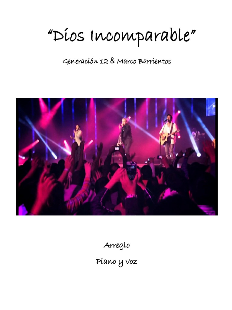 Dios Incomparable - Marco Barrientos | PDF | Composiciones Musicales ...