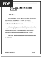 Download College Information System by sugarbaibs89 SN31067355 doc pdf