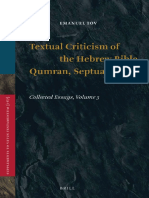 (Supplements To Vetus Testamentum 167) Emanuel Tov-Textual Criticism of The Hebrew Bible, Qumran, Septuagint - Collected Essays, Volume 3-Brill Academic Publishers (2015)