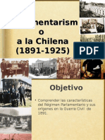 El Parlamentarismo A La Chilena
