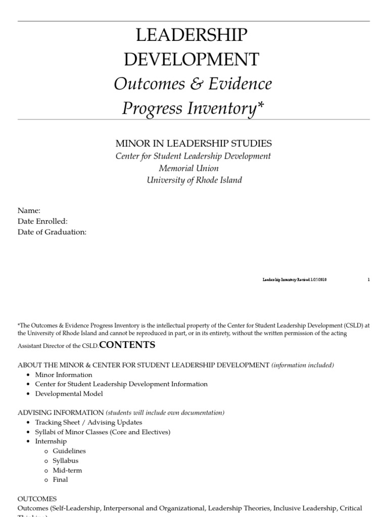 Leadership Development Journal | PDF | Leadership | Critical Thinking