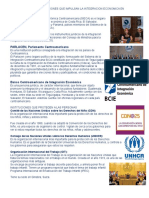 Instituciones y Organizaciones Que Impulsan La Integracion Economica en Centroamerica