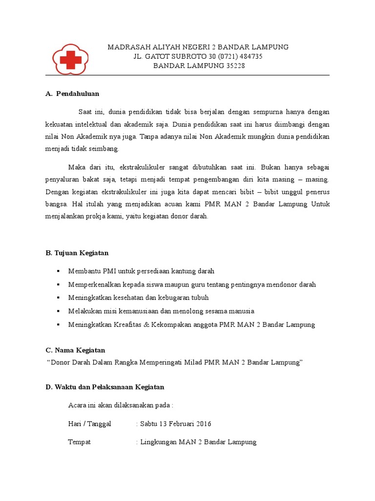 Contoh Laporan Program Motivasi Pmr