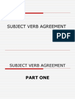 Subject Verb Agreement 