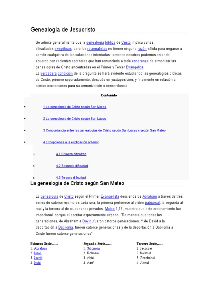 Genealogía De Jesucristo Descargar Gratis Pdf María Madre De Jesús