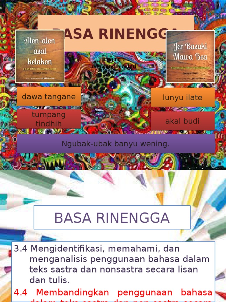 Jenis dan Contoh Basa Rinengga | PDF