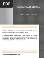 Aula 7 - Juros Compostos