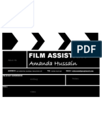 Film Assistant Amanda Hussain: About Me