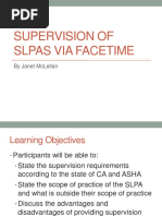 slp presentation supervision of slpa via facetime