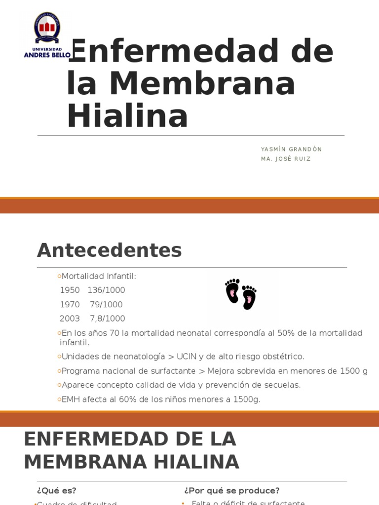 Enfermedad de La Membrana Hialina PDF Parto prematuro Enfermedades y trastornos