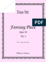 Hans Sitt Fantasy Piece Op 58 No 2 For Viola and P 170018 1