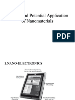 Current and Potential Application of Nanomaterials