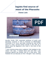 Archeologists Find Source of Blue Pigment of the Pharaohs