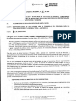 Directiva Ministerial 30 de 2015