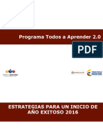 Estrategias Inicio de Año 2016