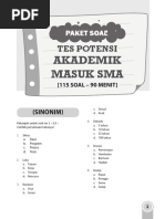 Prediksi Soal Masuk Sma Faforit Matematika