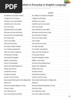 200 Errors Committed in Everyday in English Language