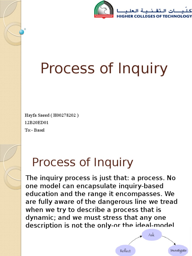 Understanding the Inquiry Process | PDF