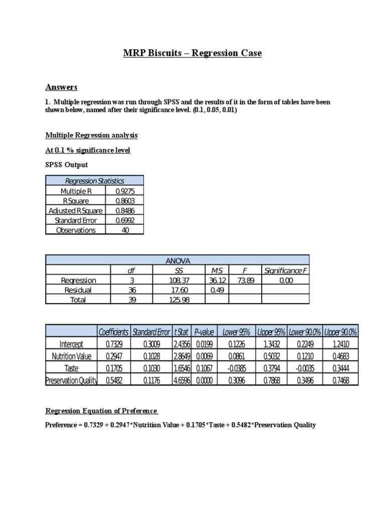 Regression case study picture
