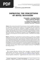 Improving the Perceptions of Hotel Managers