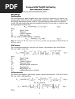 Components Weight Estimating