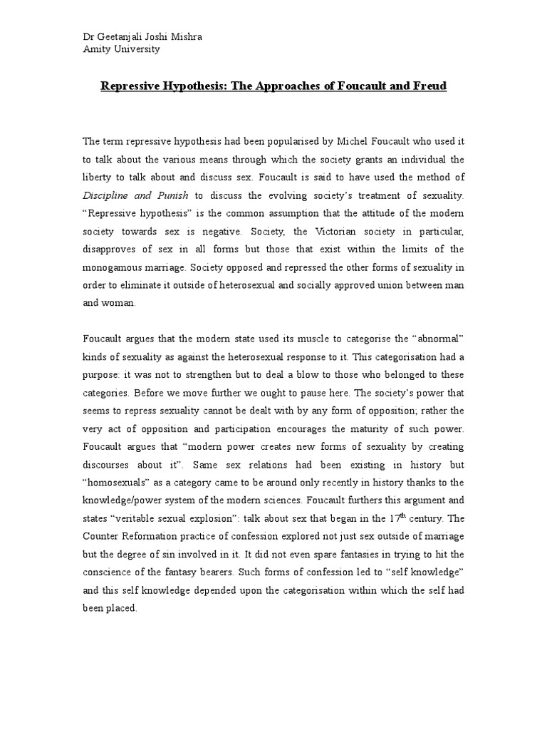 The repressive hypothesis summary image