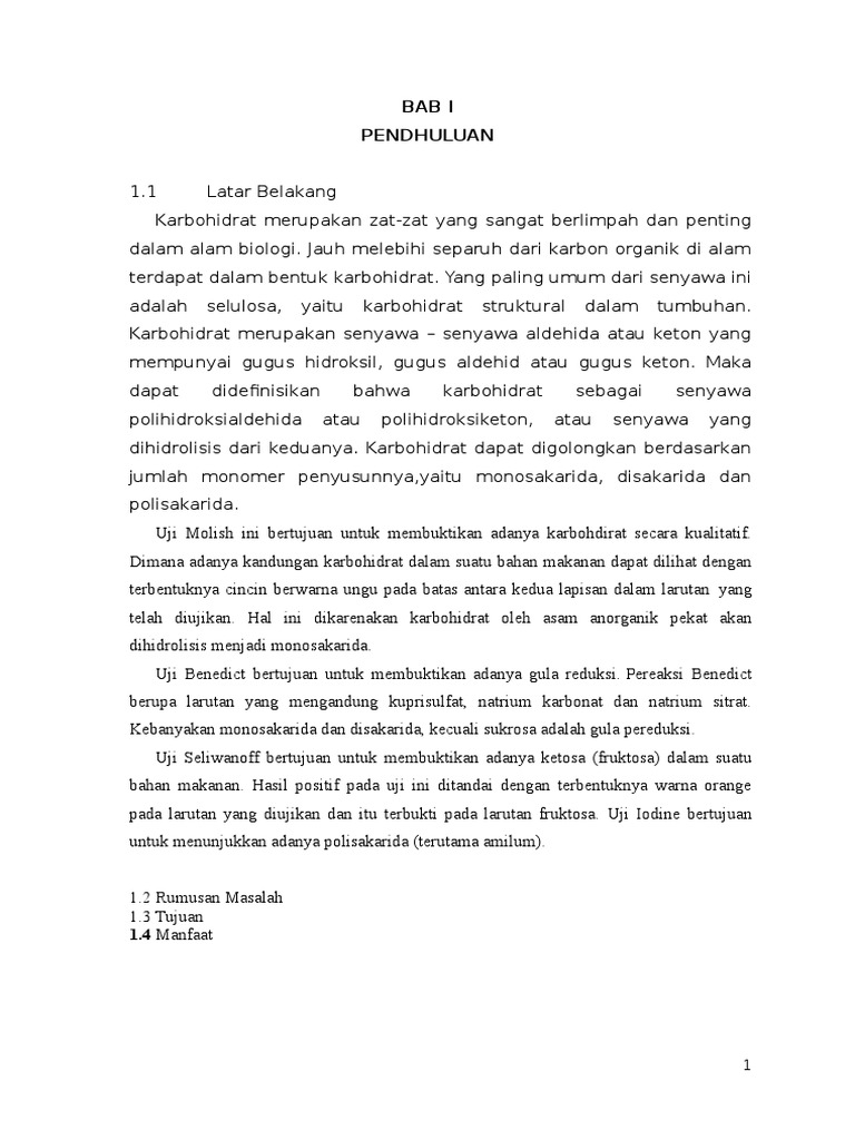 Laporan Praktikum Biokimia