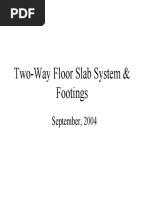 Two-Way Floor Slab System & Footings