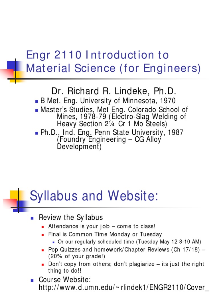 Engr 2110 Introduction To Material Science Ch1 PDF Ceramics
