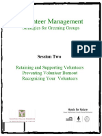 Session 2: Retaining and Supporting Volunteers Hands For Nature Support Material Powerpoint