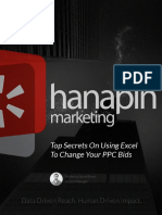 Top Secrets on Using Excel to Change Your PPC Bids - Hanapin Marketing