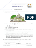 Ficha - Revisao - 14 Função Quadrática PDF