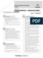 PGE Analista Da Procuradoria - Especialidade - Relacoes Publicas (AP-REL) Tipo 1