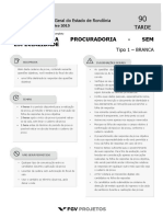 PGE Tecnico Da Procuradoria - Sem Especialidade (TP-SES) Tipo 1