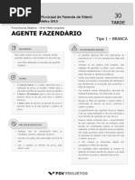 SMFN 2015 Agente Fazendario (AGEFAZ) Tipo 1