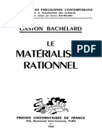 BACHELARD, Gaston. Le Matérialisme Rationnel PDF