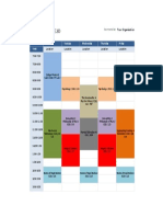 Second Year - E2D: Monday Tuesday Wednesday Thursday Friday Time