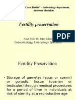 Fertility Preservation: UMF "Carol Davila" - Embryology Department, Anatomy Discipline