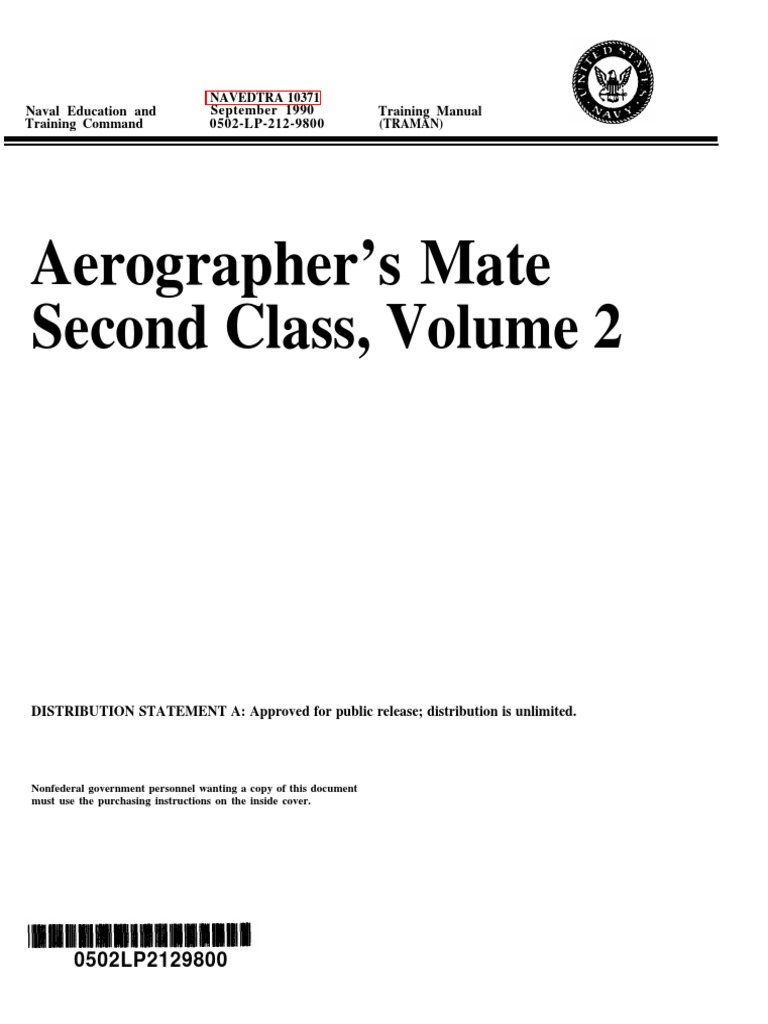 Aerographer's Mate Second Class, Volume 2 | PDF | Atlantic